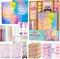 DIY Journal Kit for Teen Girls, Stationary & Diary Set with Stickers,Make Your Own Art Crafts Journaling Kit for Tween, Scrapbook Art Crafts Kit Teen Girl Birthday Gift Idea